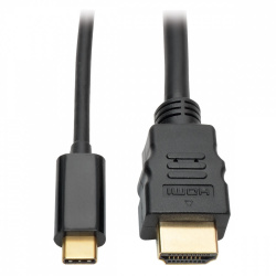 Tripp Lite by Eaton Cable USB C Macho - HDMI 4K Macho, 91cm, Compatible con Thunderbolt 3, Negro 