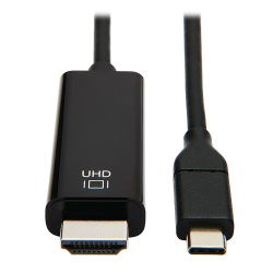 Tripp Lite by Eaton Cable USB C Macho - HDMI Macho, 4K 60Hz, 2.7 Metros, Negro 
