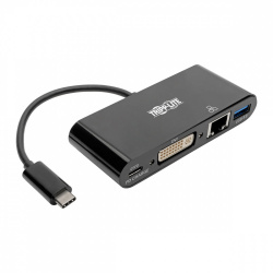 Tripp Lite by Eaton Docking Station USB-C, 1x DVI-I/USB 3.0 A/USB C/RJ-45 