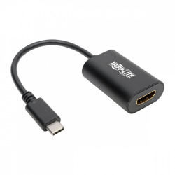 Tripp Lite by Eaton Adaptador USB C Macho - HDMI 4k Hembra, Compatibilidad con Thunderbolt 3, Negro 