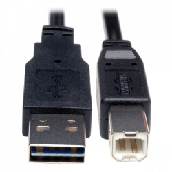 Tripp Lite by Eaton Cable USB A 2.0 Macho - USB B Macho, 30cm, Negro 