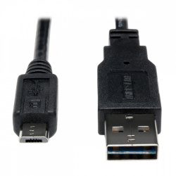 Tripp Lite by Eaton Cable USB Macho - Micro-USB-B Macho, 30cm, Negro 
