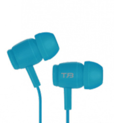 True Basix Audífonos Intrauriculares TB-913300, Alámbrico, 1.2 Metros, 3.5mm, Azul 