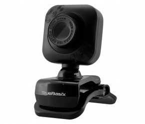 True Basix Webcam TB-916776, 600 x 480 Pixeles, USB, Negro 