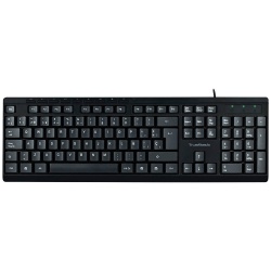 Teclado True Basix TB-924832, Alámbrico, USB, Negro 