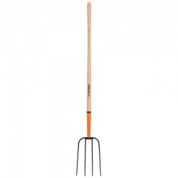 Bieldo Truper BPJ-4 para Paja, 4 Dientes 32cm, con Mango de Madera 48