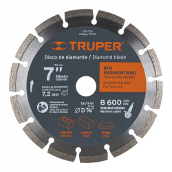 Truper Disco para Máquinas Eléctricas DID-370, 7
