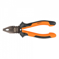 Truper Pinza para Electricista T201-6X, 6”, Naranja/Negro 