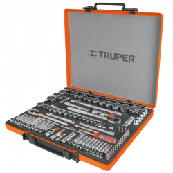 Truper Caja de Herramientas JD-135MP, 135 Piezas, Naranja 