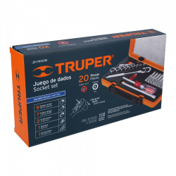 Truper Estuche de Herramientas JD-1/4X21M, 21 Piezas, Naranja 