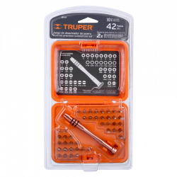 Truper Juego Desarmadores de Joyero JOY-43, 42 Piezas, Naranja 
