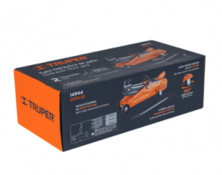 Truper Gato Hidráulico de Patín GAPA-2E, hasta 2 Toneladas, Naranja 