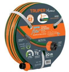 Manguera para Jardín Truper MAN-15X1/2RE, 15 Metros, 3 Capas, Verde 