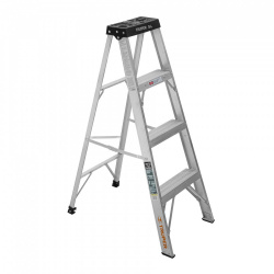 Escalera de Tijera Truper 16741, Aluminio, 1.68 Metros, 3 Peldaños, hasta 150kg 
