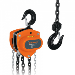 Truper Polipasto POL-2, 2 Toneladas, Cadena 3.3 Metros, Naranja 