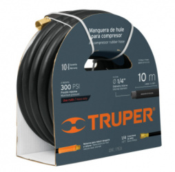 Truper Manguera de Hule MAN-AP-15-1/4, 300PSI, 1/4