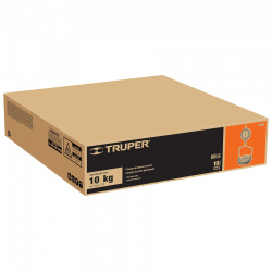 Truper Báscula Mecánica Colgante BAS-10C, 250g - 10Kg, Naranja/Plata 