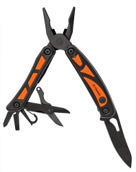 Truper Multiherramienta de Bolsillo, 12 Herramientas, Negro/Naranja 