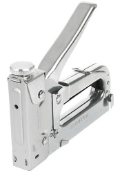 Engrapadora Truper Tipo Pistola ET-21, 6.3 - 9.5mm, 200 Grapas, Plata, para Tapicería/Forros/Techos/Trabajos Livianos 