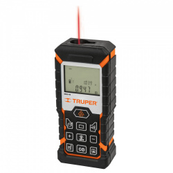 Truper Medidor Láser de Distancias MELA-40, 40 Metros, Negro/Naranja 