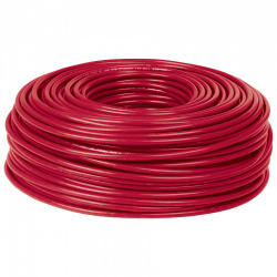 Volteck Bobina de Cable, 10 AWG, 100 Metros, Rojo 