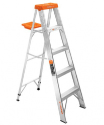 Escalera de Tijera Truper EST-24, Aluminio, 1.52 Metros,  4 Peldaños, hasta 175 Kg 