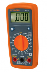 Truper Multímetro Digital MUT-33, 0.2 - 1000 V, Gris/Naranja 