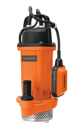 Truper Bomba de Agua Sumergible 100169, 7200L/h, 0.5HP 