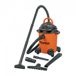 Truper Aspiradora ASP-5S, 6HP, 19 Litros, Negro/Naranja 