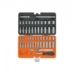 Truper Juego de Dados con Matraca 102392, 1/4