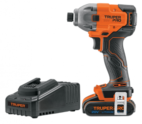 Truper Destornillador de Impacto 103253, Inalámbrico, 1/4