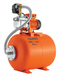 Truper Bomba de Agua Hidroneumática 12254, 2580L/h, 0.5HP 