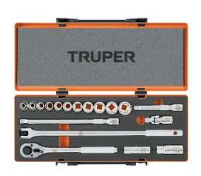 Truper Juego de Dados con Matraca 13934, 1/2