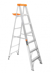 Escalera Plegable Truper 16744, Aluminio, 2 Metros, 6 Peldaños, hasta 175kg 