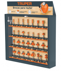 Truper Juego de Brocas de Carburo 55218, 30 Piezas, para Metal/Plástico/Madera 