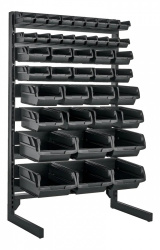Truper Rack Organizador 56014, 64 Compartimentos, Negro 