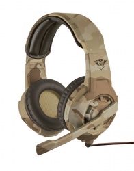 Trust Audífonos Gamer GXT 310D para Xbox/PS4, Alámbrico, 1 Metro, 3.5mm, Camuflaje 