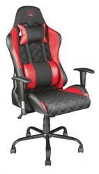 Trust Silla Gamer GXT 707R Resto, hasta 150Kg, Negro/Rojo 