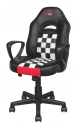 Trust Silla Gamer GXT 702 Ryon Junior, hasta 80Kg, Negro/Rojo/Blanco 