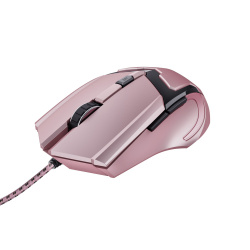 Mouse Gamer Trust Óptico GXT 101P Gav, Alámbrico, USB, 4800DPI, Rosa/Negro 