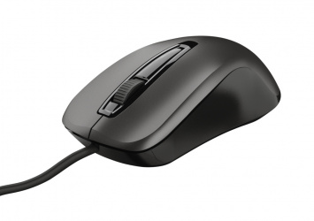 Mouse Trust Carve, Alámbrico, Óptico, 1.200DPI, USB-A, Negro 