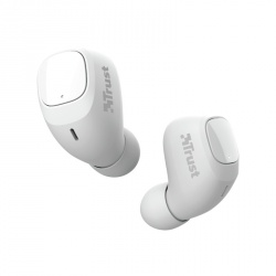 Trust Audífonos Intrauriculares con Micrófono Nika Compact, Inalámbrico, Bluetooth, Blanco 