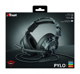 Trust Audífonos Gamer GXT 433K Pylo para PS5/Xbox/PS4/Nintendo, Alámbrico, 1 Metro, 3.5mm, Negro/Gris 