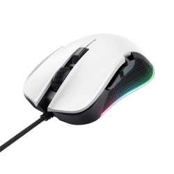Mouse Gamer Trust GXT 922, Alámbrico, Óptico, 7.200DPI, USB-A, Blanco 