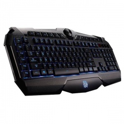Tt eSports CHALLENGER Prime Teclado Gamer, Alámbrico, 1.5 Metros, USB, Negro 