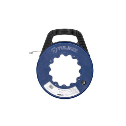 Tulmex Guía Jalacables 14-A15, 3mm x 15 Metros, Acero, Azul 