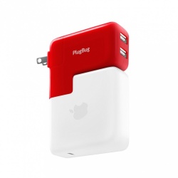 TwelveSouth Adaptador/Cargador de Corriente USB, 2x USB, para MacBook, Rojo 