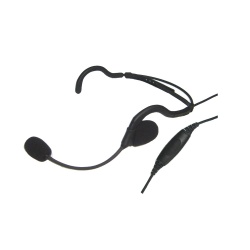 txPRO Auricular con Micrófono para Radio TX-760-S04, S04, Negro, para ICOM 
