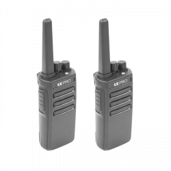 txPRO Radio Portátil TX500DUO, 16 Canales, 136 - 174 MHz, Incluye 2 Radios y 4 Accesorios Manos Libres 