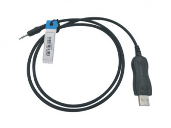 TXPRO Cable Programador para Radio, USB, 1 Metro, Negro,para ICOM IC-F3/S/GT/IC-F11/14/14S/208E/208H/2100/2200H/2720H 